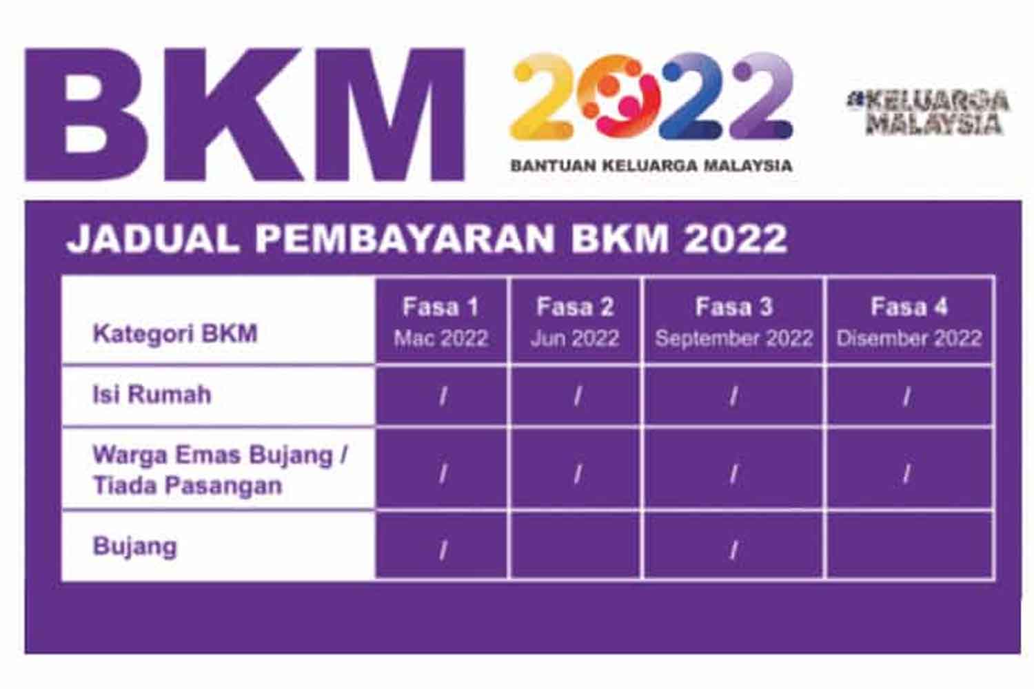 BKM Fasa 2 Pada Jun 2022, Ini Cara Semak Status Penerima